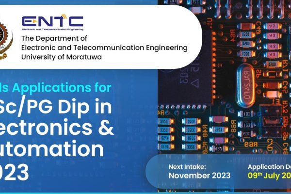 MScPG Diploma in Electronics and Automation at University of Moratuwa