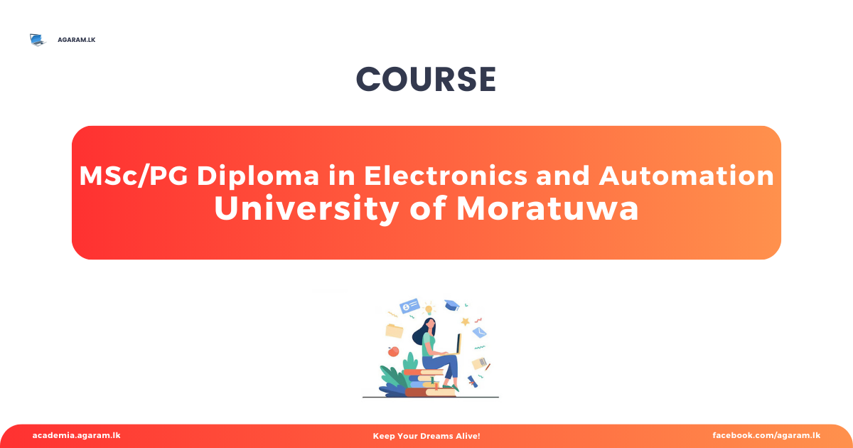 MSc PG Diploma in Electronics and Automation
