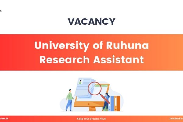 Research Assistant Opportunity at University of Ruhuna